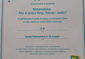 UNIWERSYTET DZIECI W KLASIE