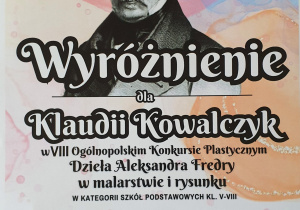 SUKCES W VIII OGÓLNOPOLSKIM KONKURSIE PLASTYCZNYM