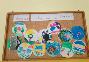 Prace plastyczne z okazji dnia kropki