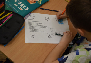 Zdjęcia z przygotowań kartki