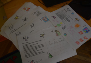 Zdjęcia z przygotowań kartki