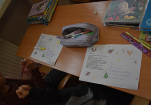 Zdjęcia z przygotowań kartki