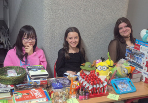 Wolontariusze szkolnej WOŚP.