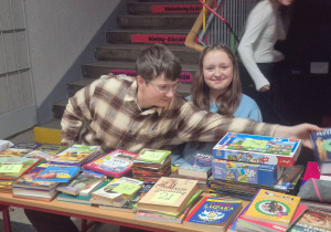 Wolontariusze szkolnej WOŚP.