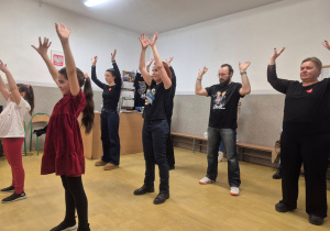 Gry i zabawy podczas szkolnego finału WOŚP.